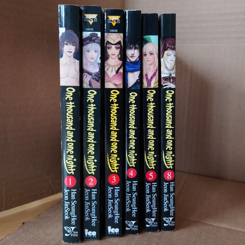 Manhwa: One thousand and one nights vol 1-5 and 8